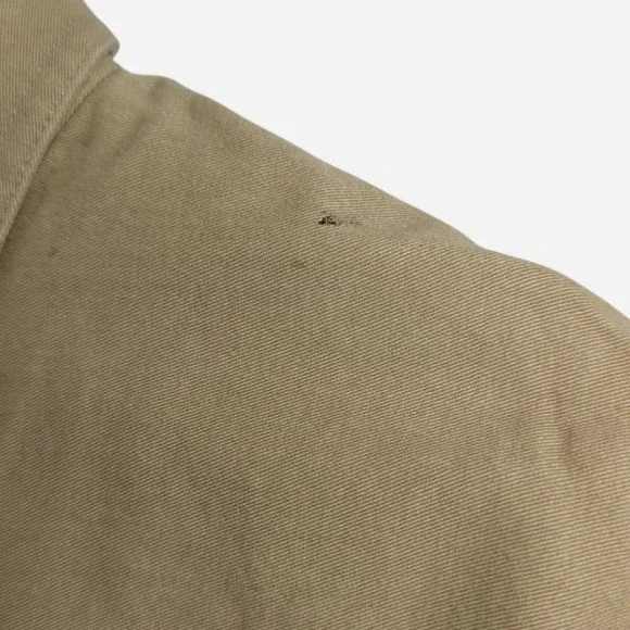 Croft & Barrow Wolf Mountain Scene Novelty Print Button Up Shirt Tan Medium - Picture 6 of 8